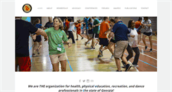 Desktop Screenshot of gahperd.org